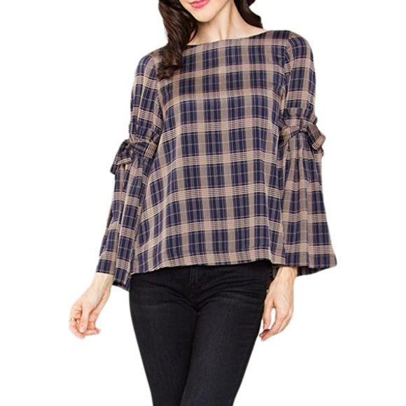 NEW Sugarlips Frankie Plaid Top Open Back Backless - Picture 5 of 10